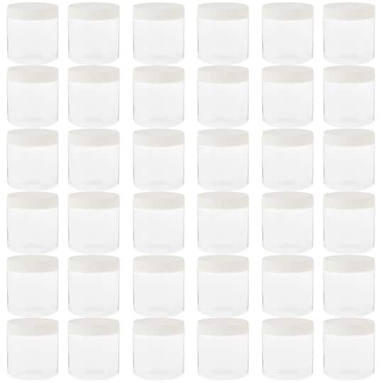 Michaels, 36 Pack: Plastic Storage Jar by Simply Tidy™, 8oz. – Category: Storage Containers